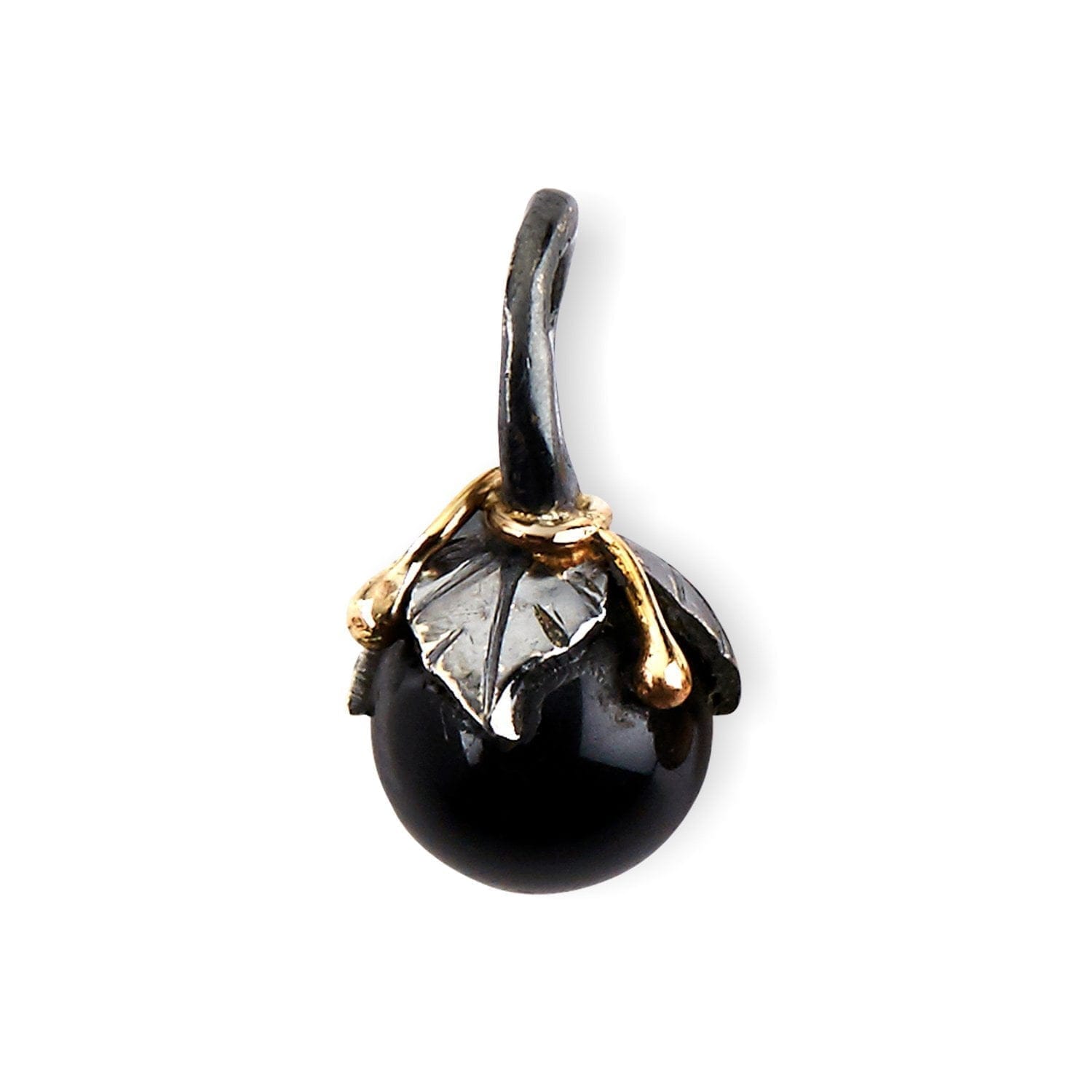 Urban Leaf Drop Black Onyx Vedhæng L