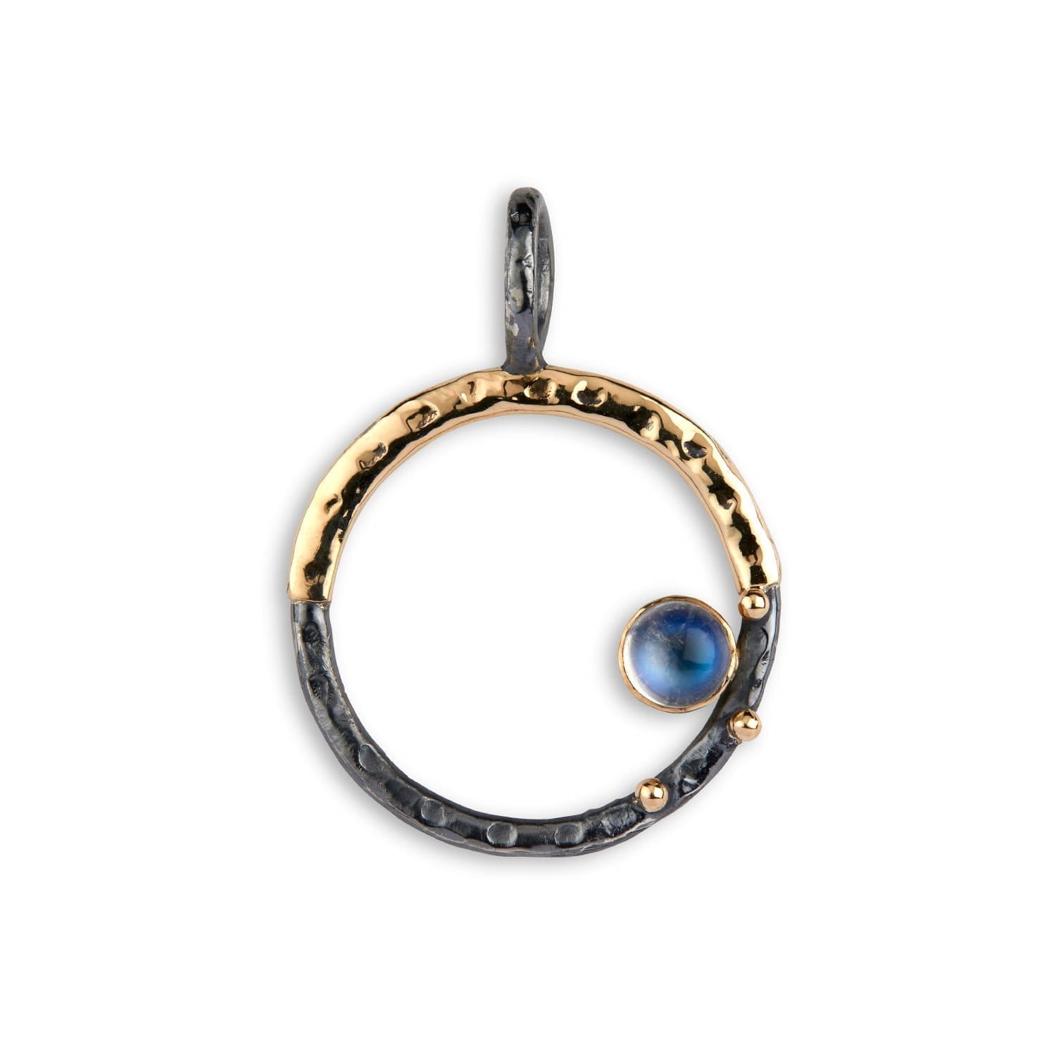 Victoria Rainbow Moon Vedhæng - Unik Smykkeoplevelse