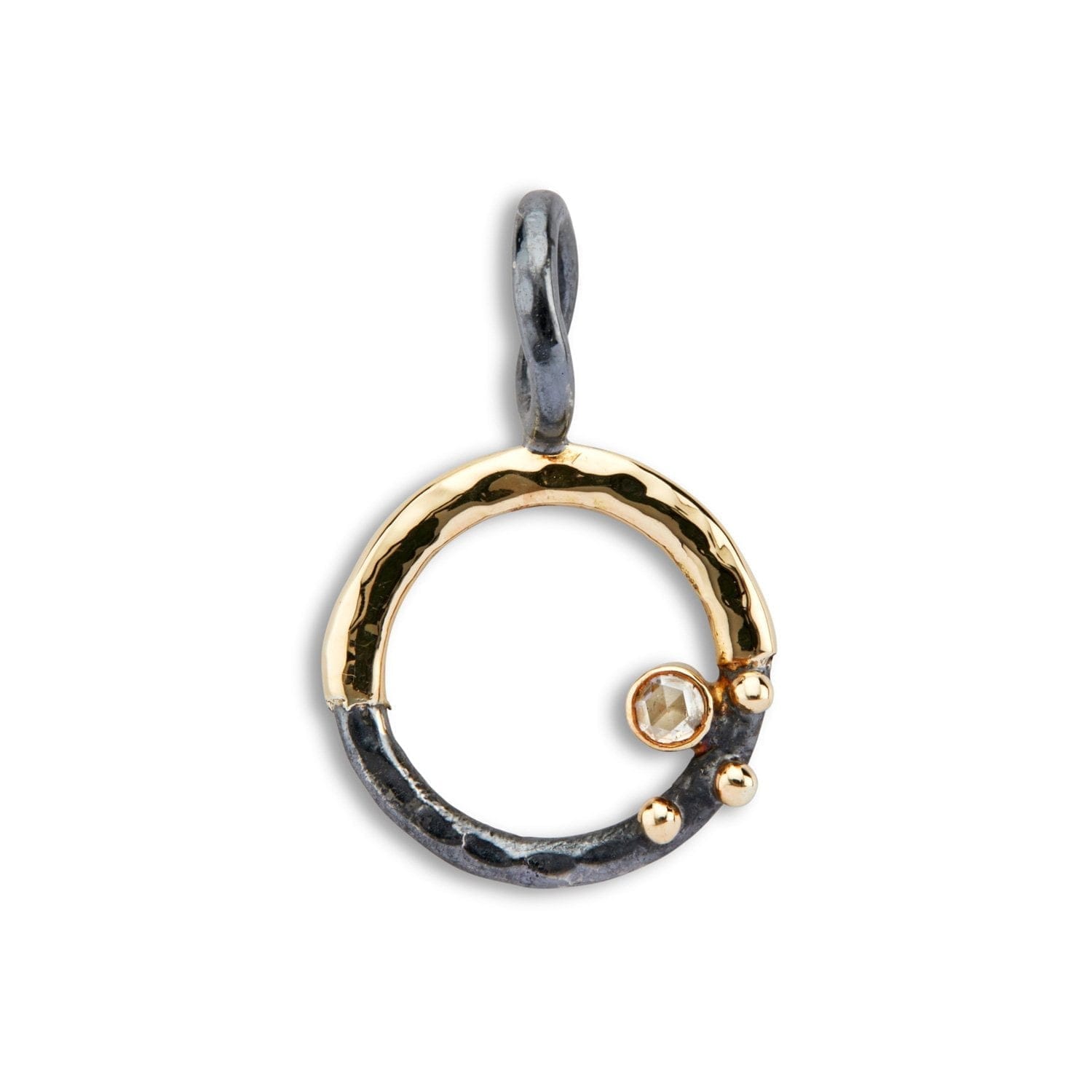 Victoria Rose Vedhæng i Sølv og Guld med Diamant