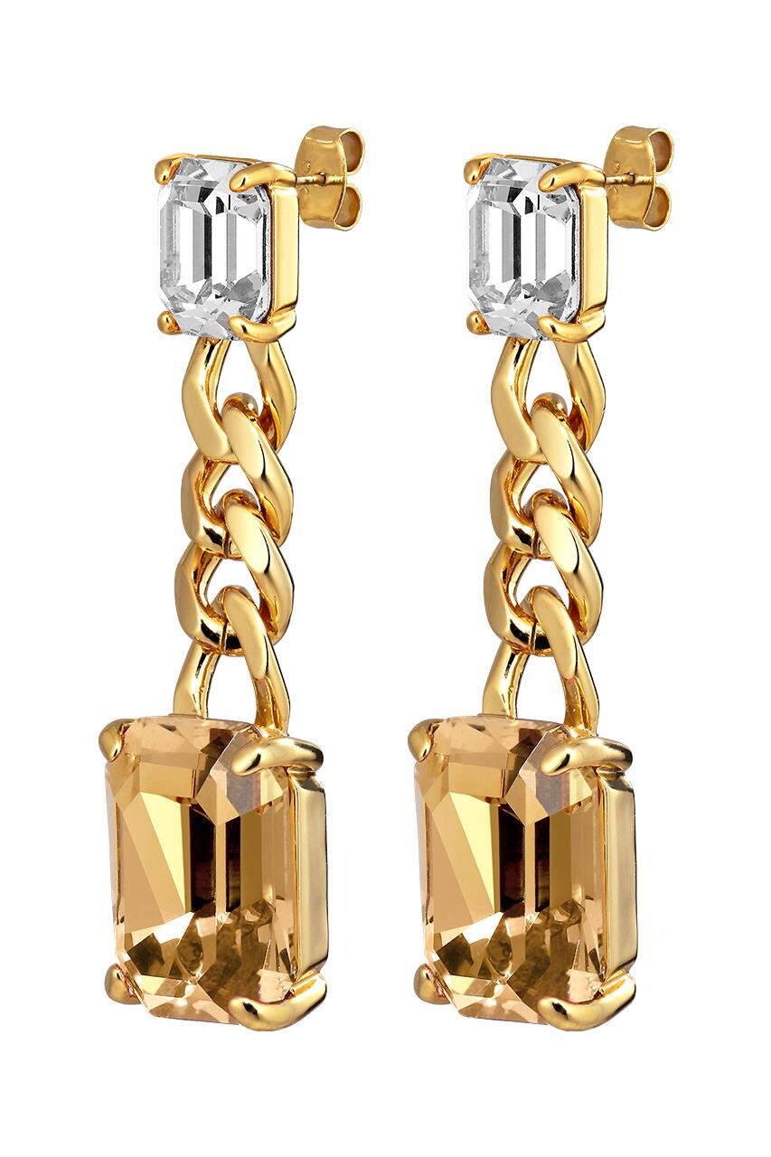 Dyrberg Kern Calla ørering i guld – Elegant Art Deco stil