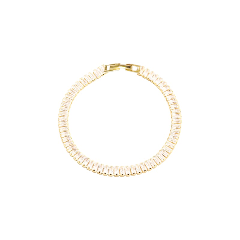 Tennisarmbånd Philina 185 med Baguette Zirkonia - Nyhed!