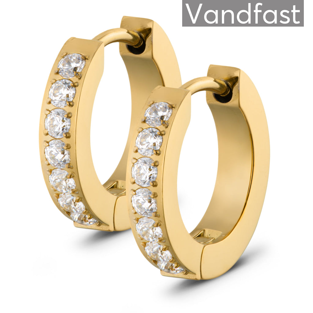 Annebrauner Creole Line øreringe i 18k guld - Eksklusiv!