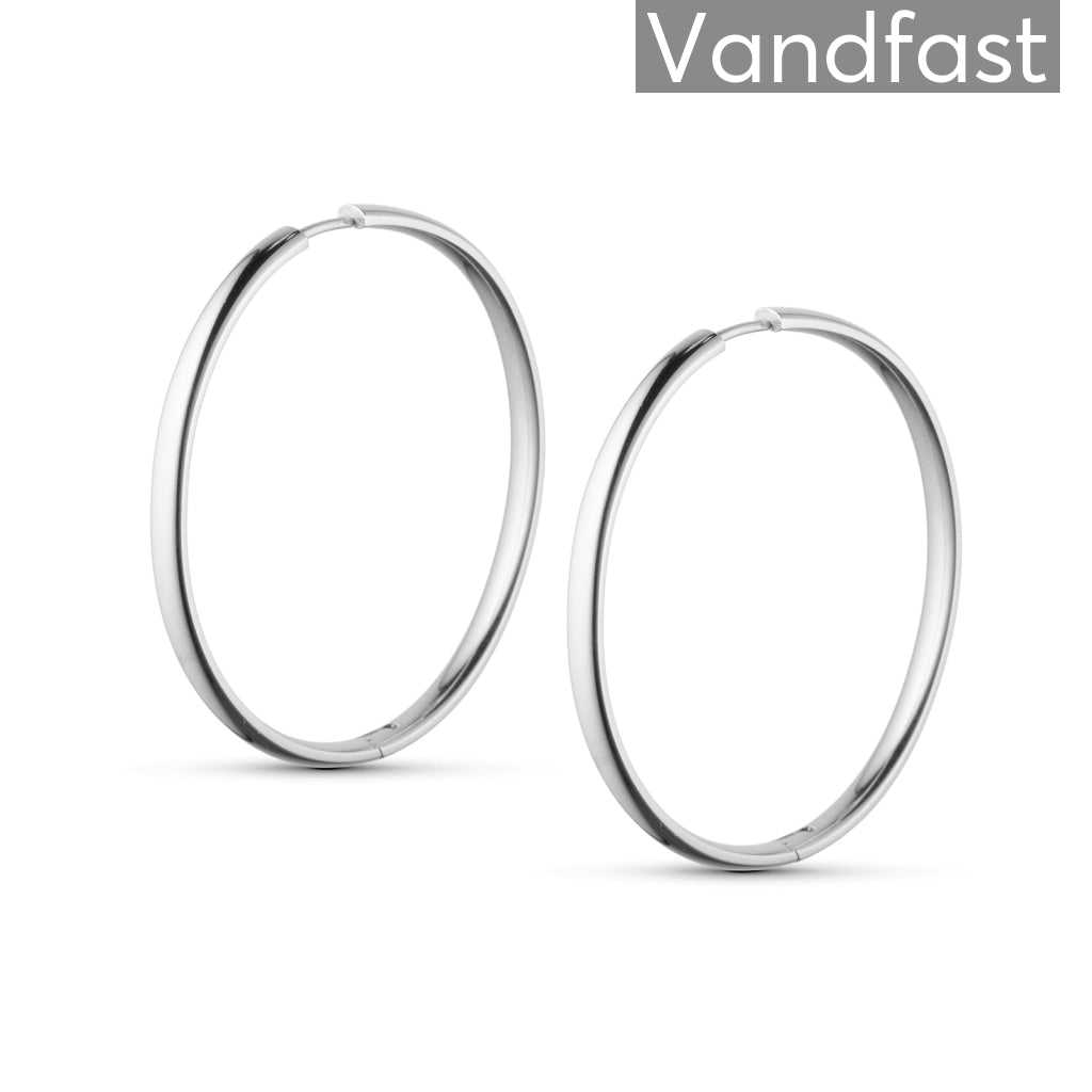 Annebrauner 45 mm Hoops øreringe i eksklusiv æske