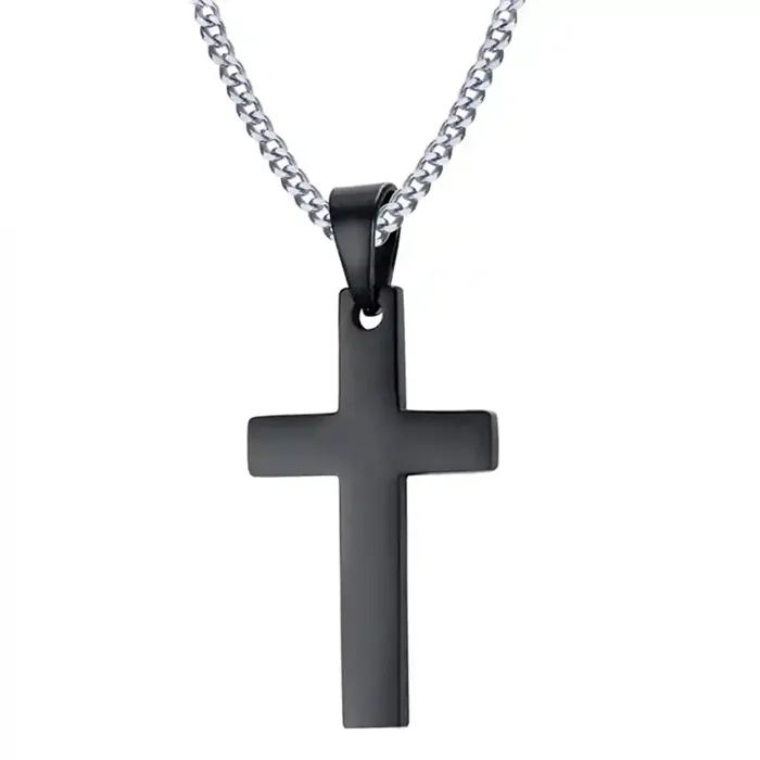 Nita Steel Cross – Klassisk Herrekors i Rustfrit Stål