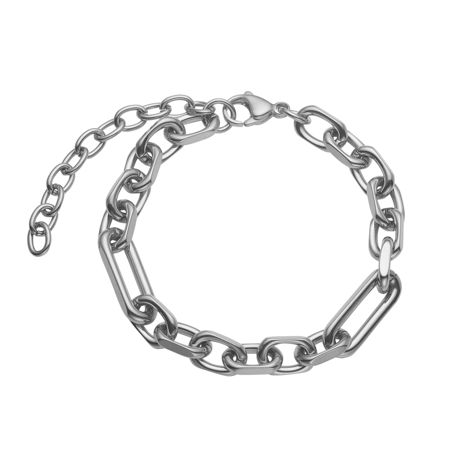 Figaro Armbånd I Stål Chunky