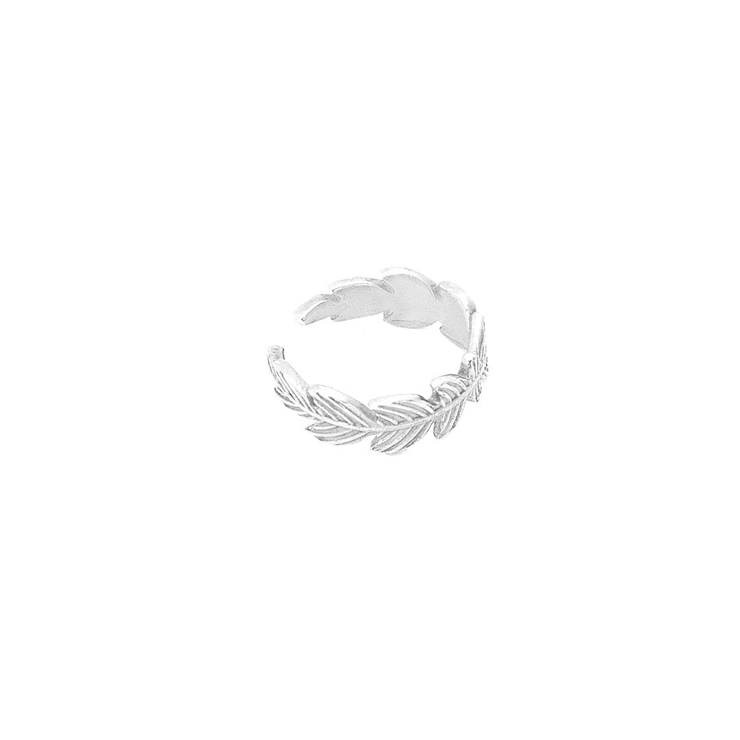 Cuff  ørering - Feathercuff - Onesize Regulerbar Størrelse - Sterling Sølv