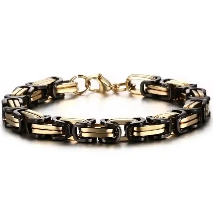 Hawn Black Gold Armbånd I Stål 8mm