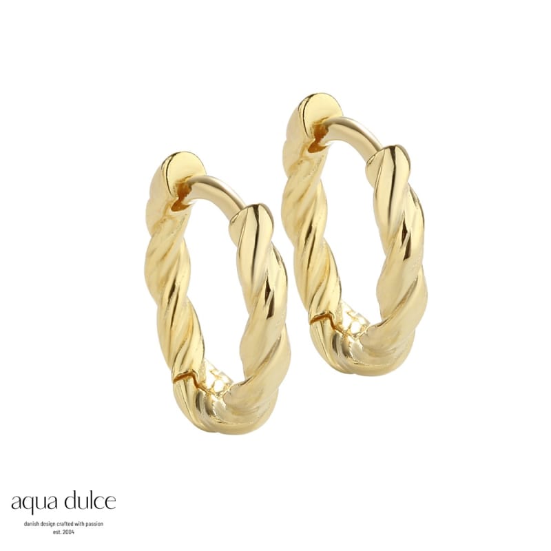 Curly Hoop Small  Golden