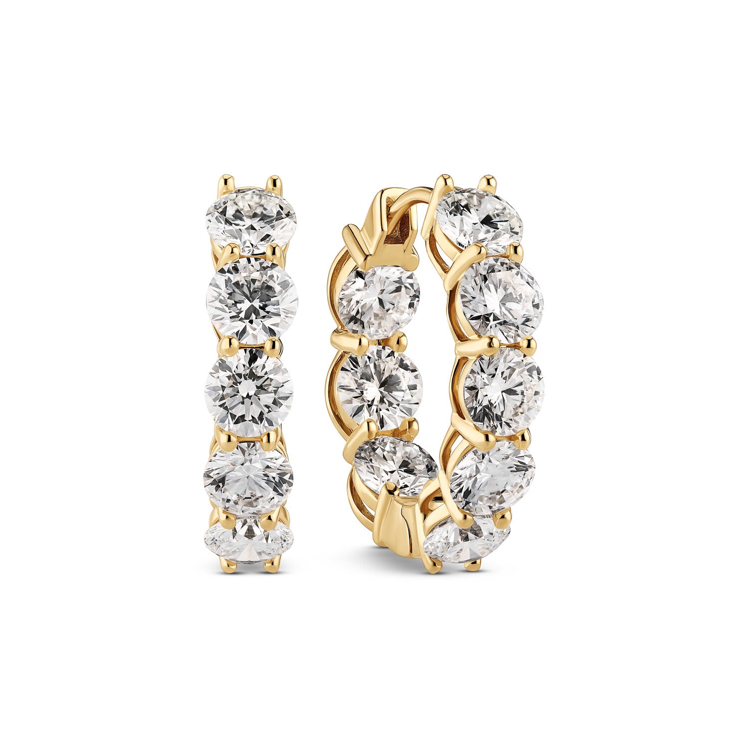 øreringe Ariccia - 14 Kt Guld El Hvidguld 560 Ct Tw G-h Vs Lab-grown Diamanter