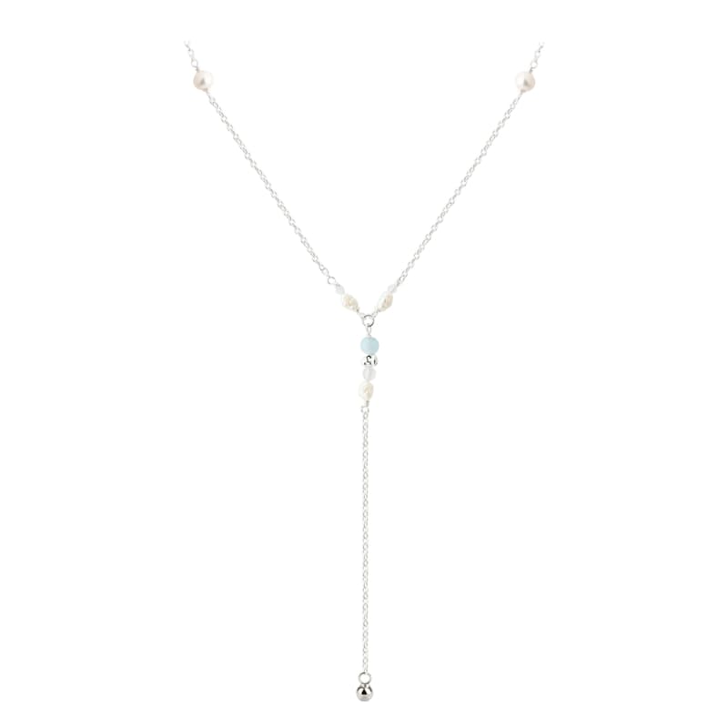 Sinna Pearl Necklace  Silver