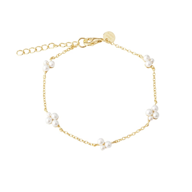 Luna Cluster Bracelet  Golden