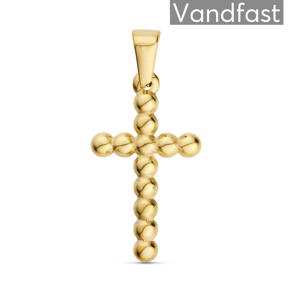 Annebrauner Kors Ball Vedhæng 18k Guldbelagt