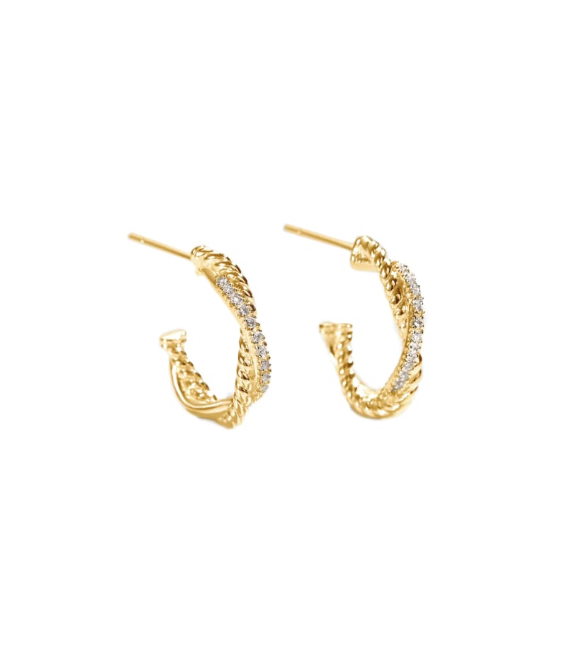 Twisted Darling Hoop  Golden