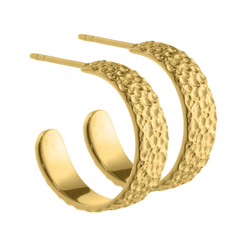 Ruffle Hoops  Golden