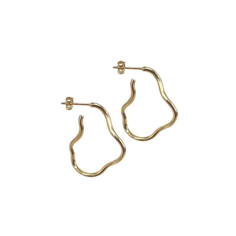 Curly Hoop  Golden