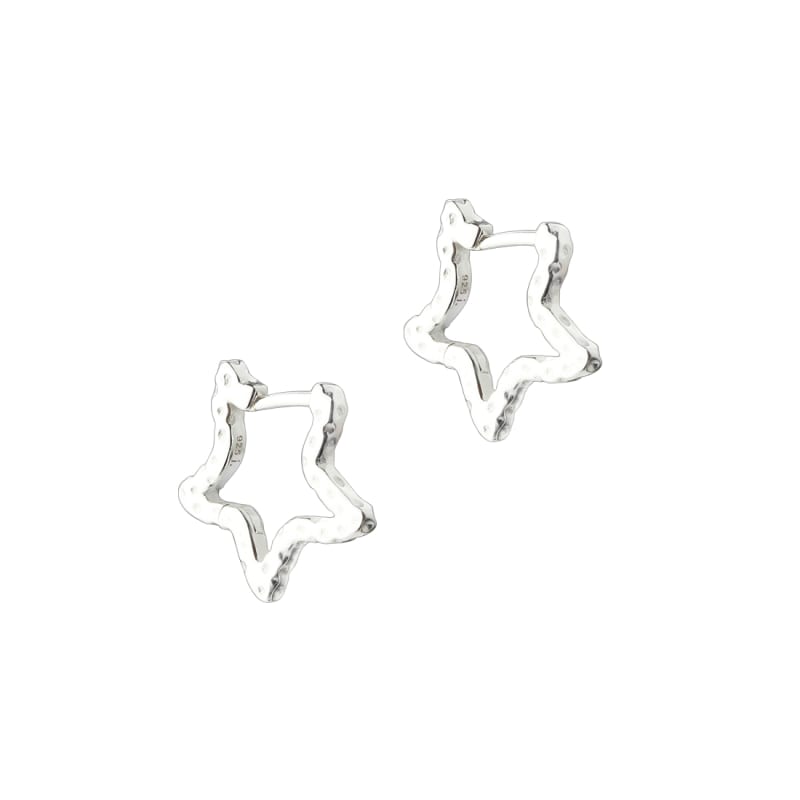 Stella Hoop   Silver