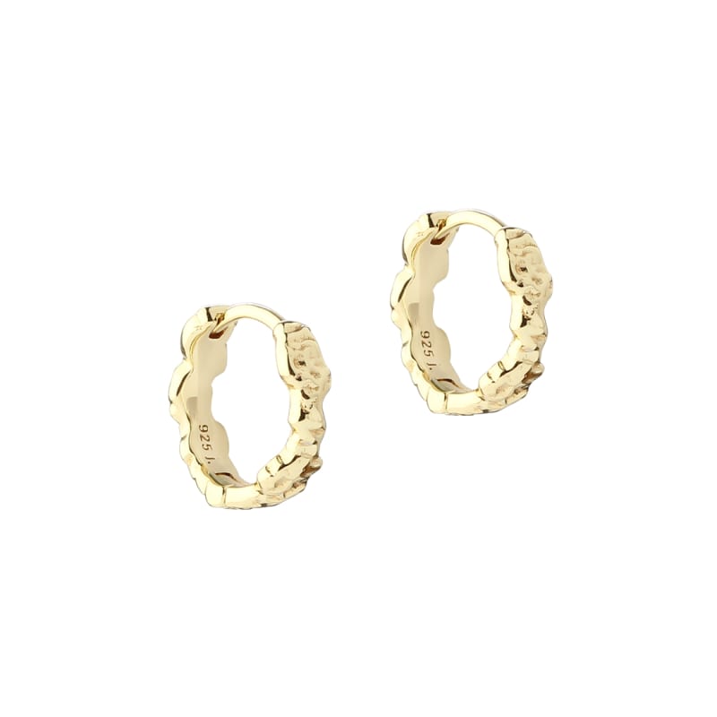 Mila Hoop 12 Mm  Golden