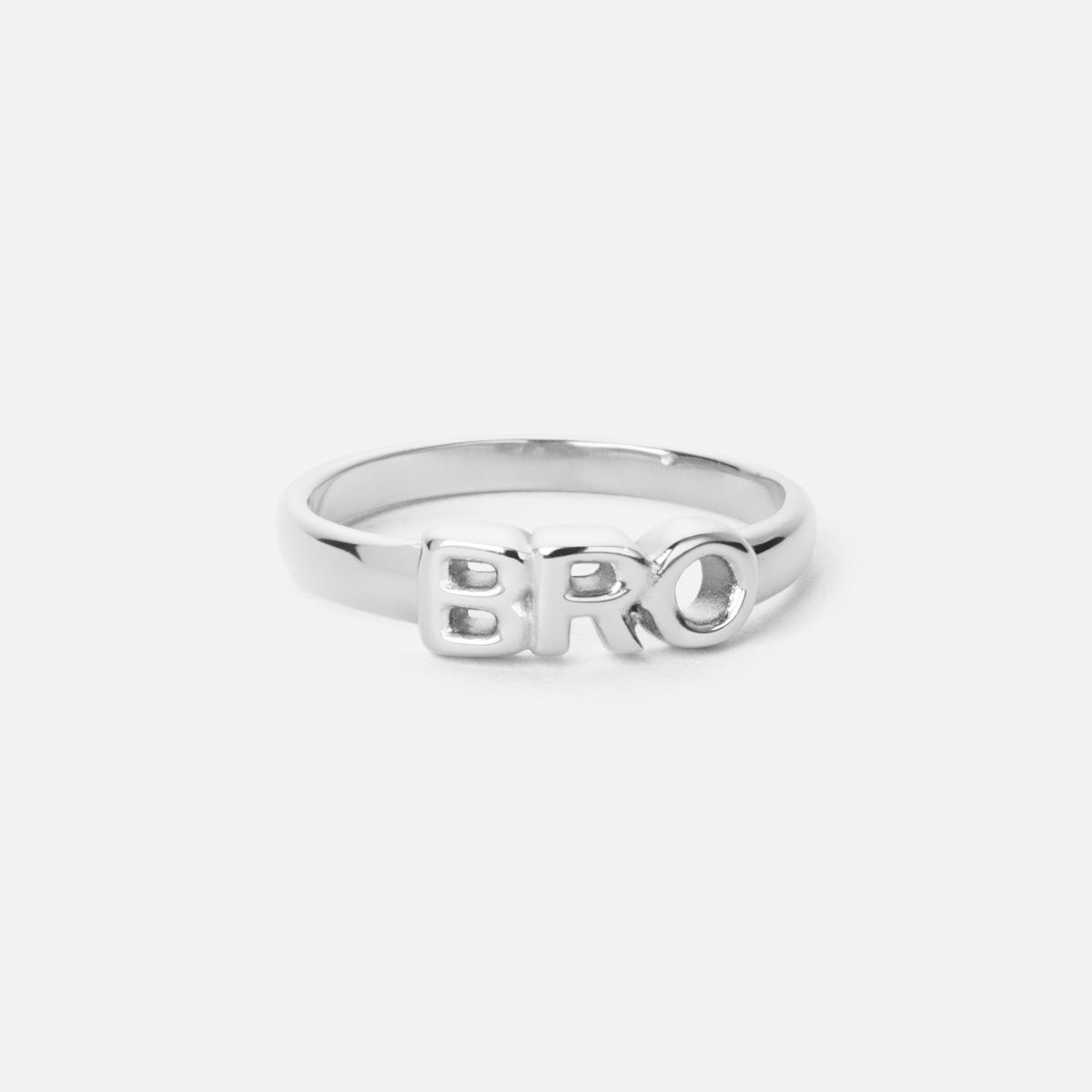 Bro Ring Sølvfarvet