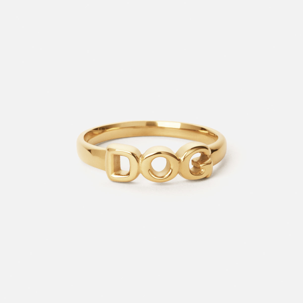 Dog Ring 18k Guldbelagt