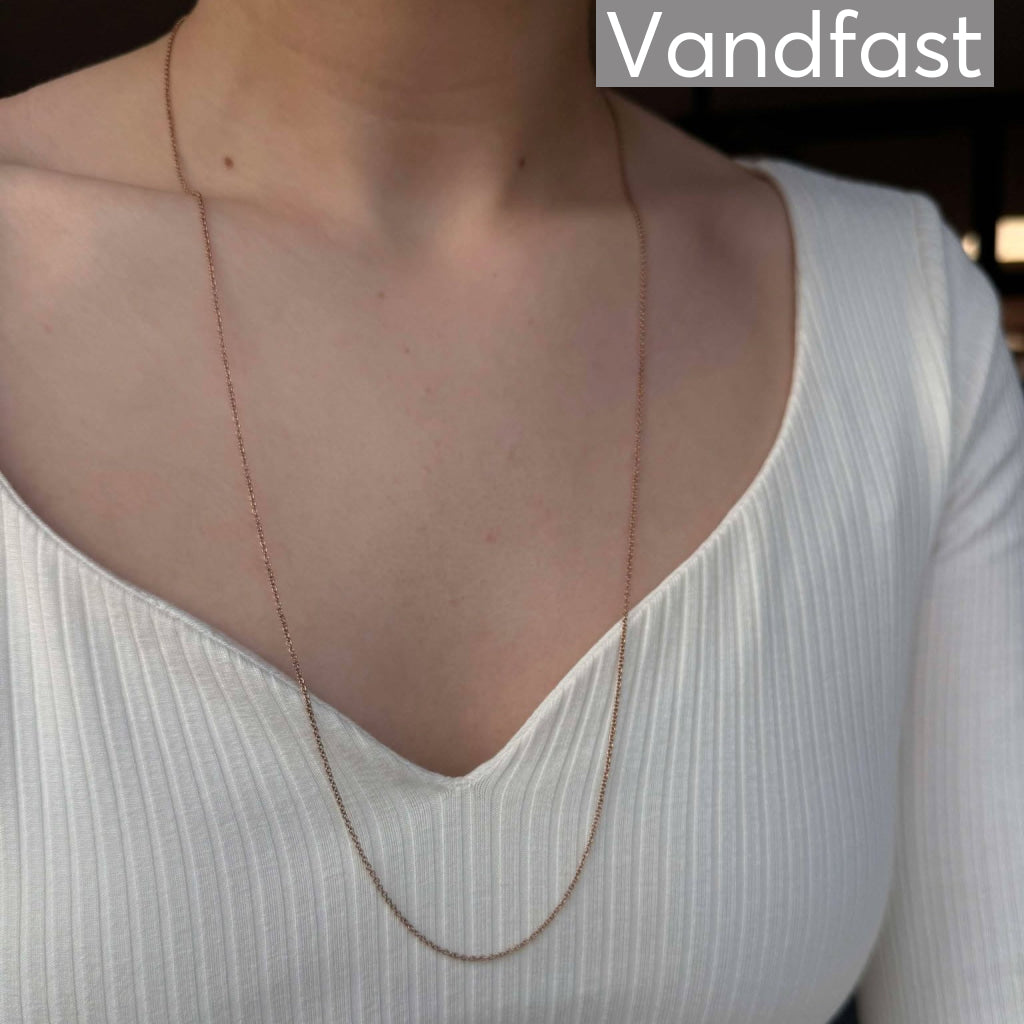 Annebrauner Halskæde Rose 80 Cm  7 Cm