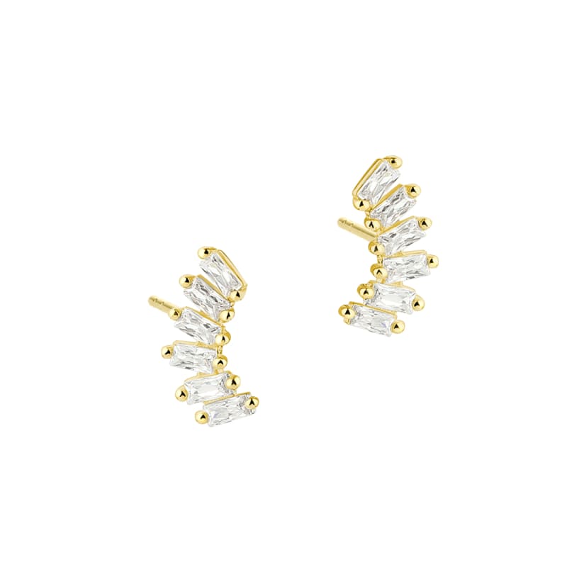 Philina Clear Earstud  Golden