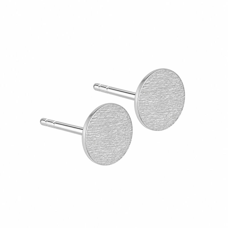 No 8 Earstud  Silver