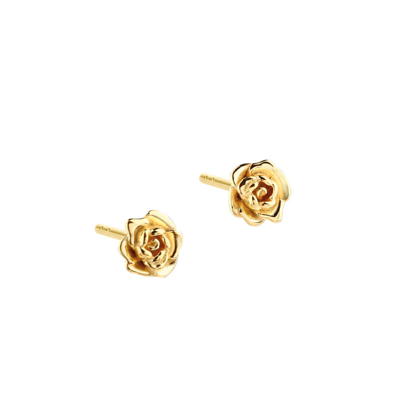 Rose Earstud  Golden