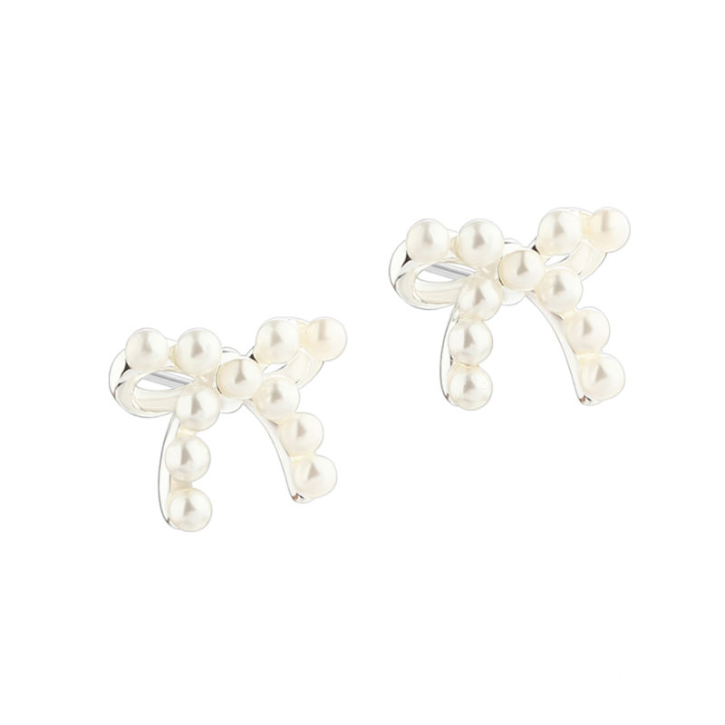 Pearly Bow  Silver
