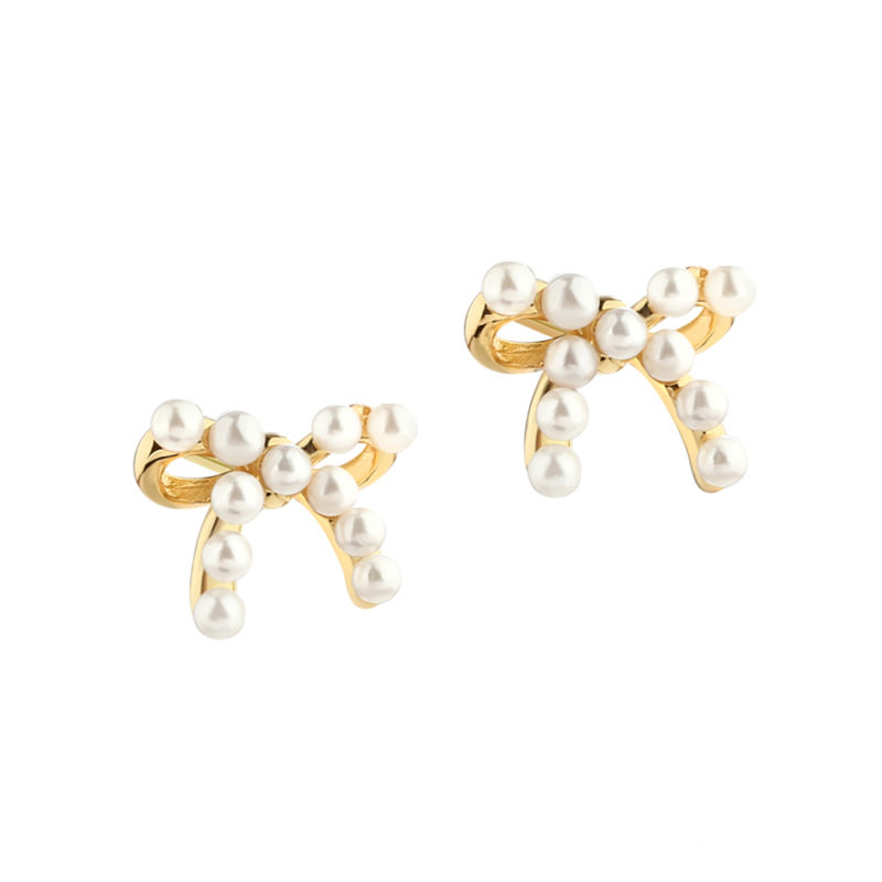 Pearly Bow  Gold