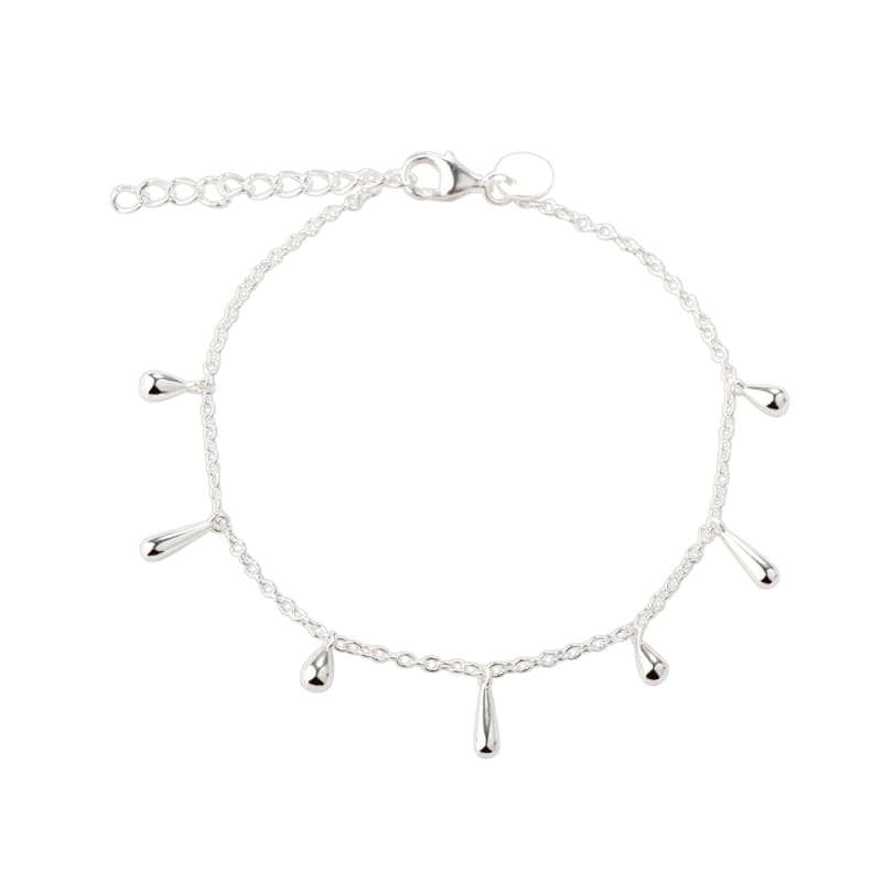 Shiny Drop Bracelet  Silver
