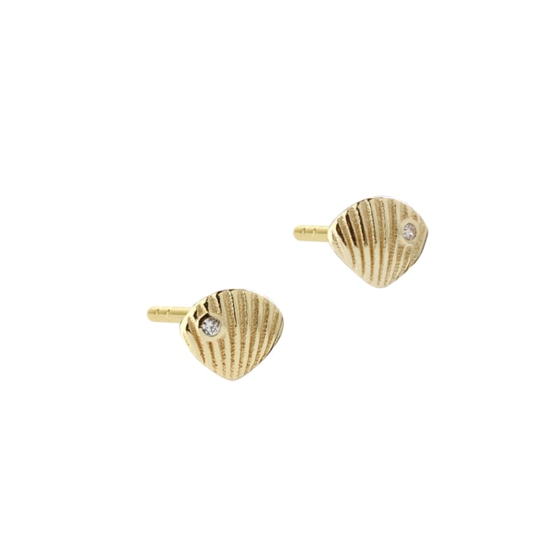 Shelly Small Earstud  Golden