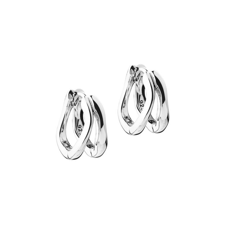Sunella Simple Hoop 12 Mm  Silver