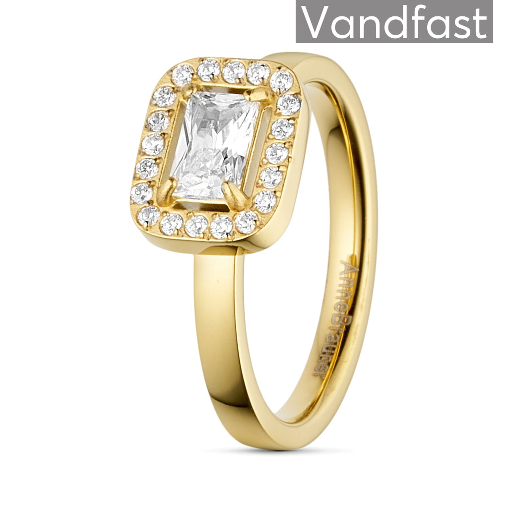 Annebrauner Ch?teau Ring 18k Guldbelagt - 48
