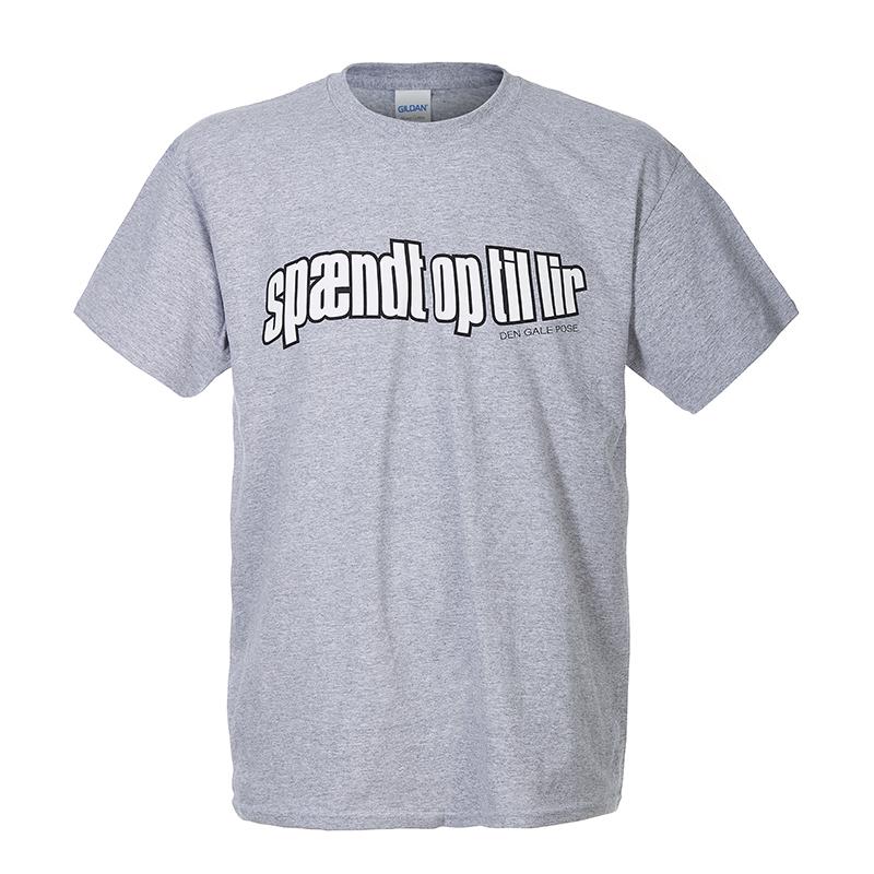 Den Gale Pose - Grå T-shirt - Spændt Op Til Lir