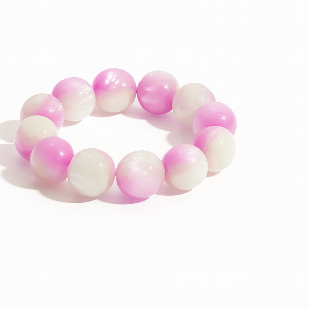 Armbånd - Pinkglow - Pink  Perlemor