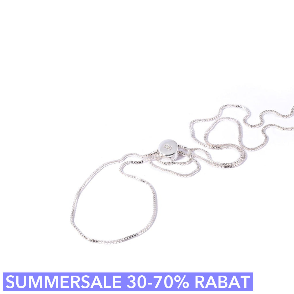Halskæde - Texastie Plain - 68 Cm Kæde - Sterling Forsølvet