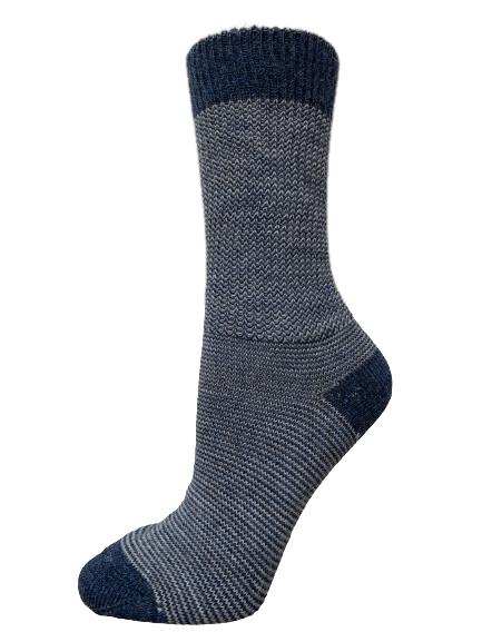 Alpaca Sokker Jeansblå - Størrelse 18-21