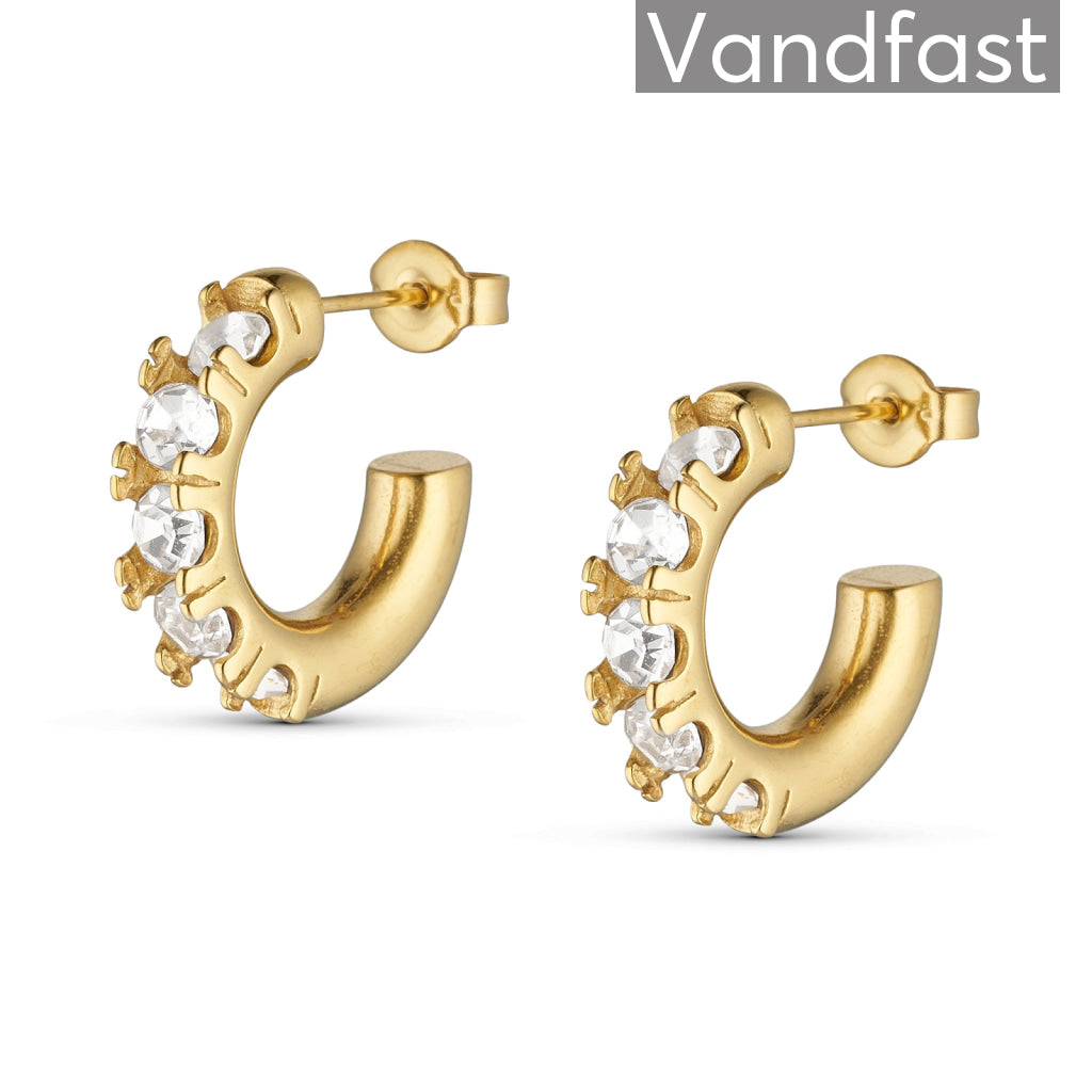 Annebrauner Creole Love Zirconia 18k Guldbelagt