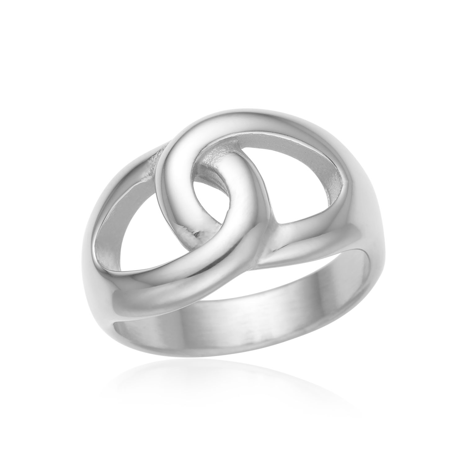 Blank Ring I Stål Nyhed - 50