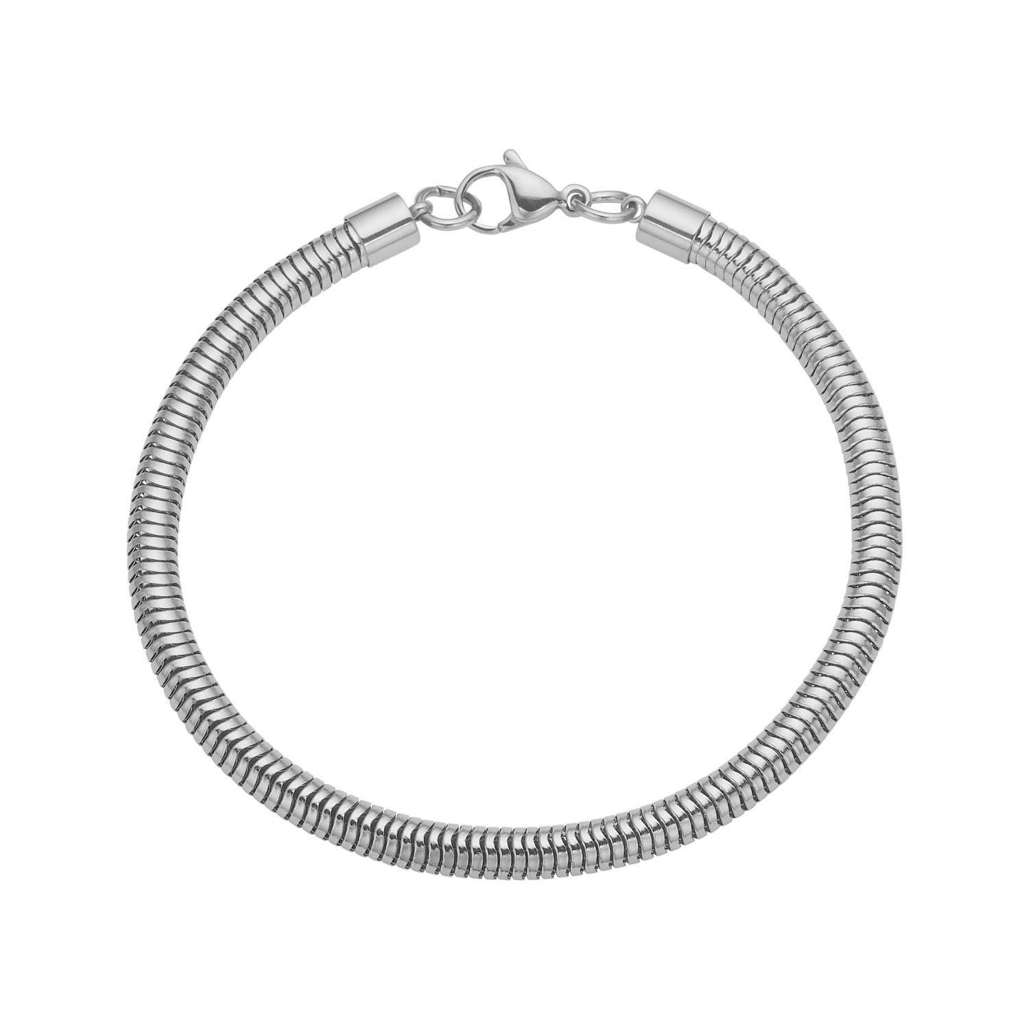 Rundt Herrearmbånd I Stål - 21 Cm Langt