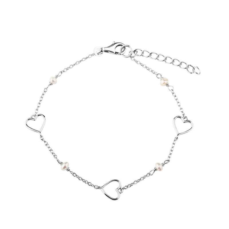 Alma Pearl Bracelet  Silver