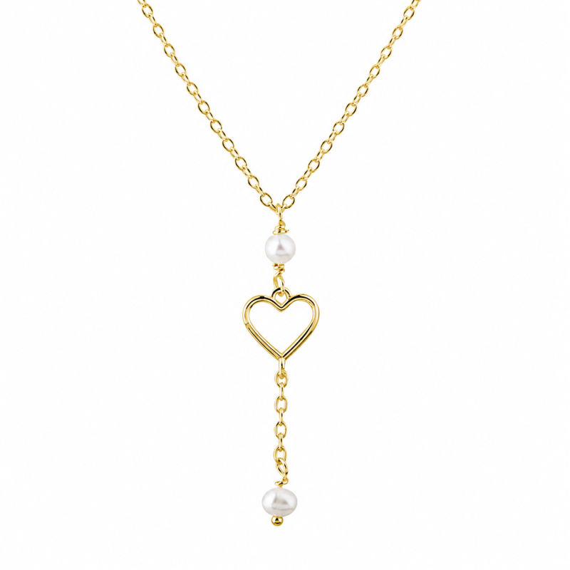 Alma Pearl Necklace  Golden