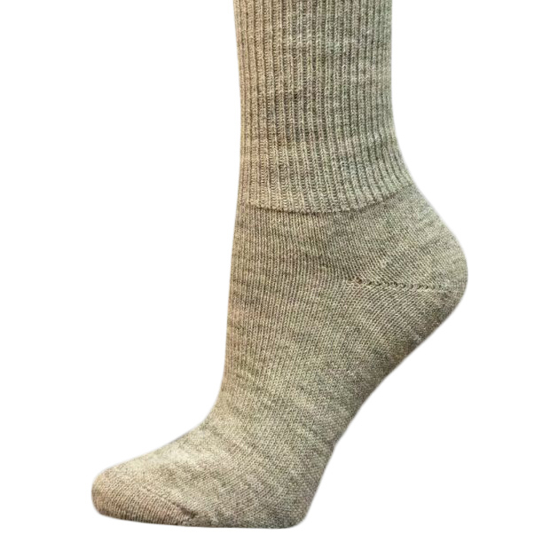 Alpaca Strømper Lysegrå Str 34-48 Bløde Og Lune 70 Baby Alpaka Og 30 Nylon - Størrelse 18-21
