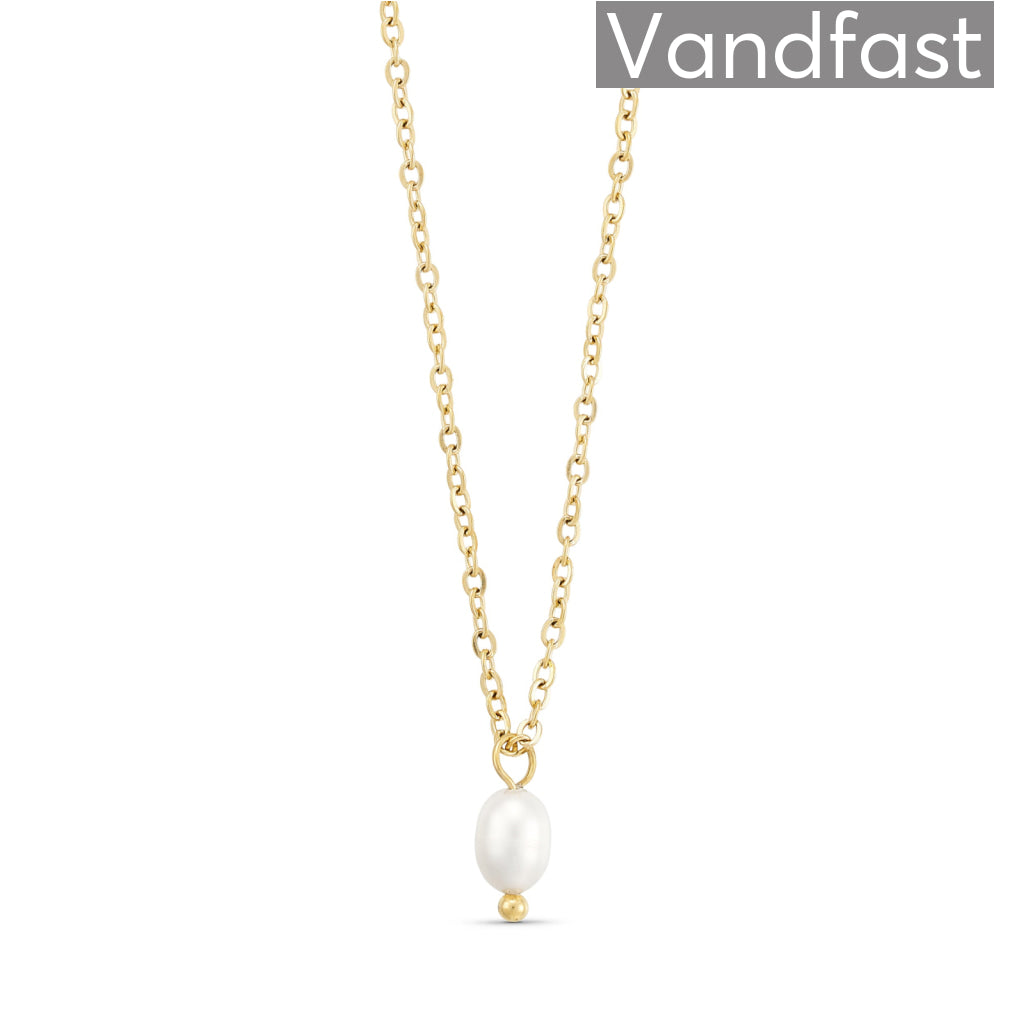 Annebrauner Pearl Halskæde 18k Guldbelagt