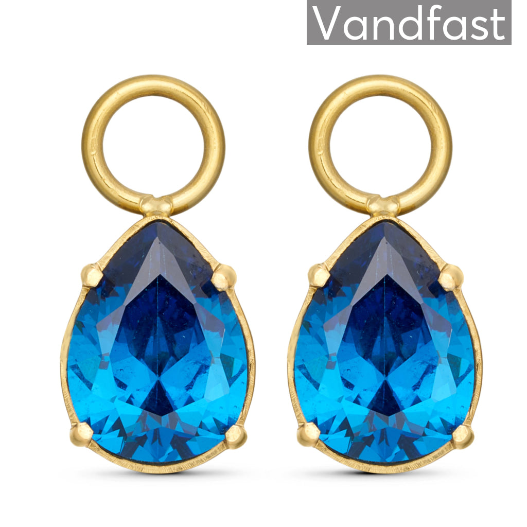 Annebrauner Water Drops Sapphire Blue 18k Guldbelagt