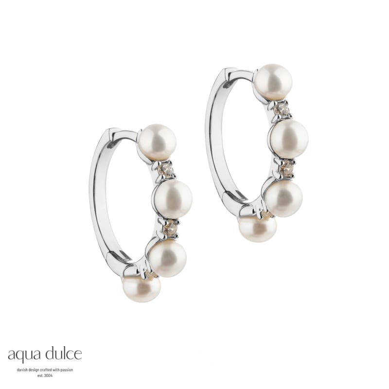 Darling Bubbels Hoops 18 Mm Silver