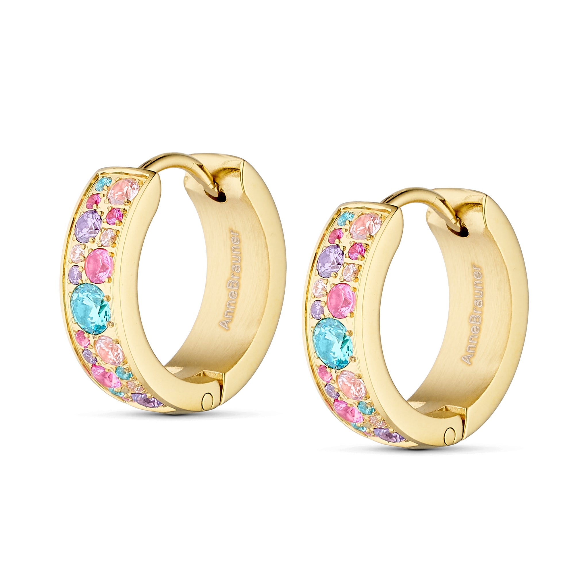 Annebrauner Creole Sparkling Pinkviolet 18k Guldbelagt