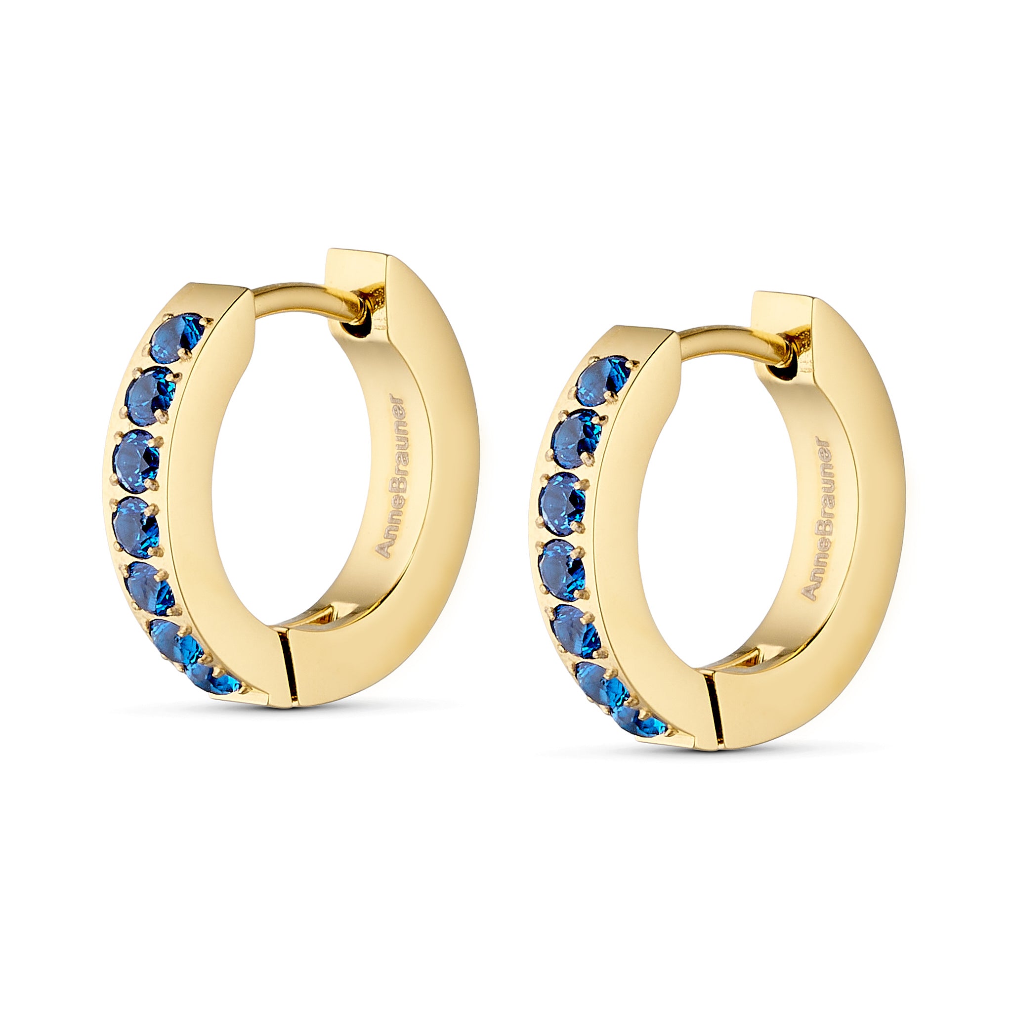 Annebrauner Creole Line Sapphire 18k Guldbelagt