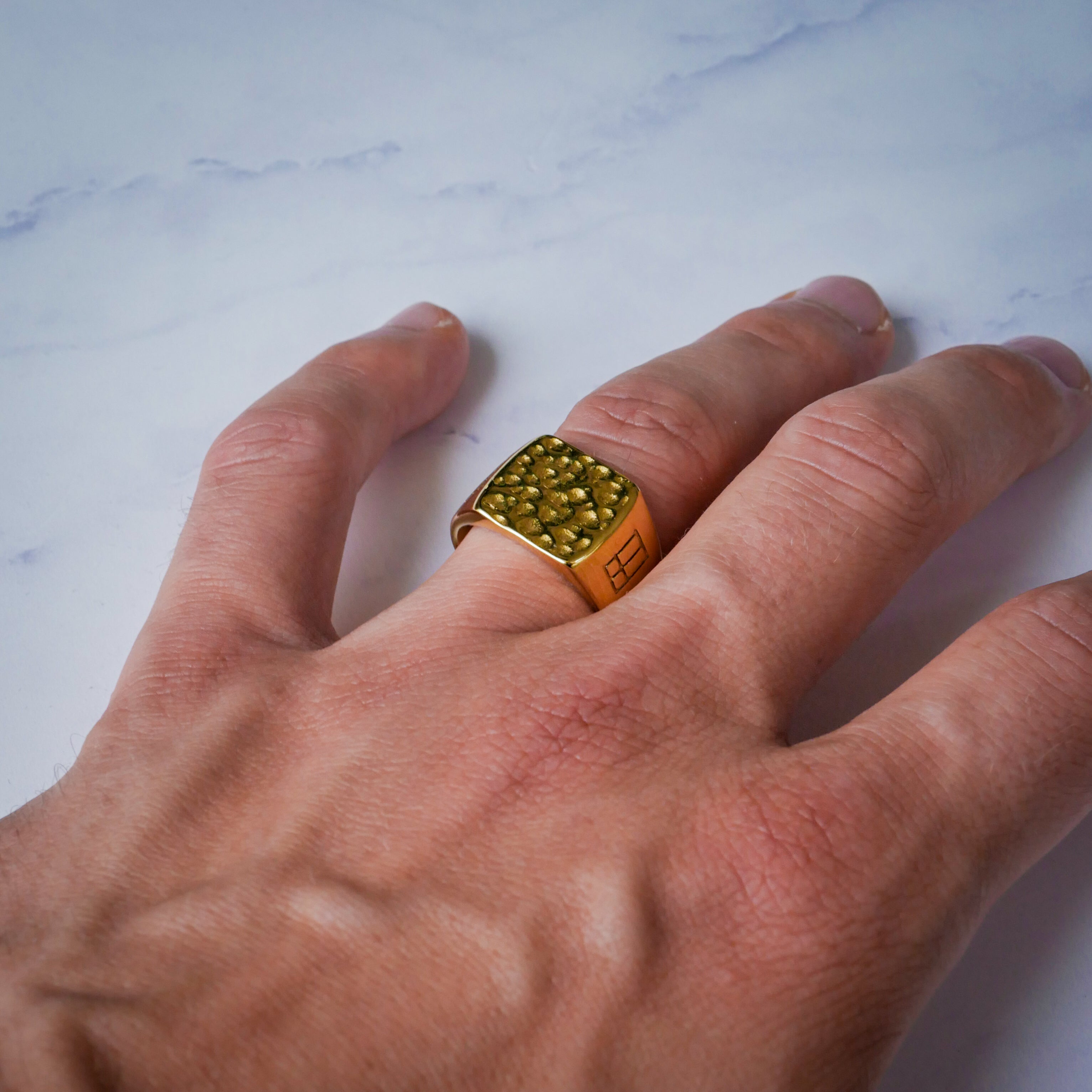 Thor Signature Ring Guld - Str 11 - Herre - Northern Legacy
