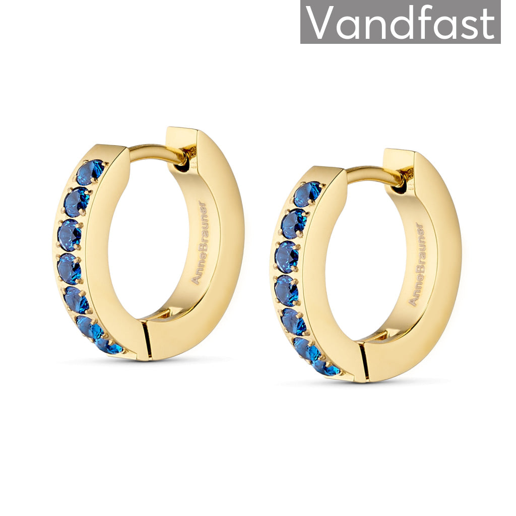 Annebrauner Creole Line Sapphire 18k Guldbelagt